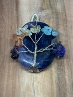 Amethist Edelsteen Levensboom Hanger - Handgemaakt, Paars, Nieuw, Ophalen of Verzenden, Steen of Mineraal