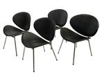Set van vier vintage eetkamerstoelen Italië 1990 Design, Gebruikt, Bruin, Vintage, Vier