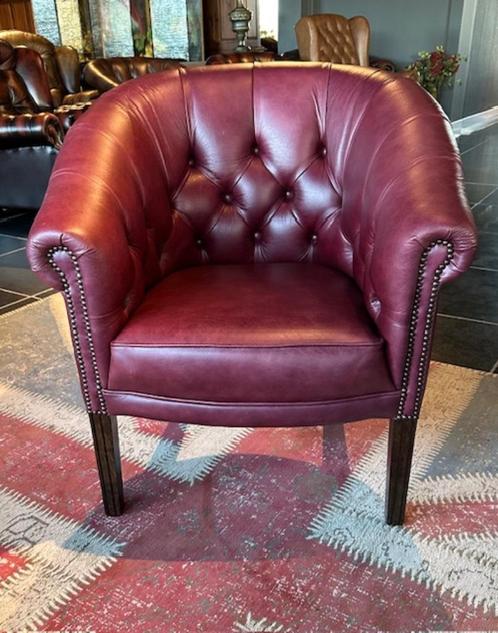 Chesterfield Club Chair, Huis en Inrichting, Fauteuils, Nieuw, Leer, 75 tot 100 cm, 75 tot 100 cm, Ophalen of Verzenden