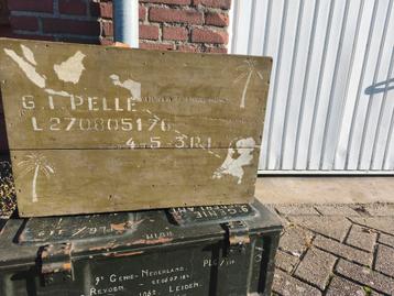 Houten repatriëring koffer Nederlands Indië  beschikbaar voor biedingen