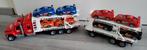 Truck, oplegger en 8 auto's, Kinderen en Baby's, Speelgoed | Speelgoedvoertuigen, Ophalen of Verzenden, Zo goed als nieuw
