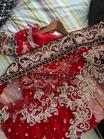 Rode bruids saree | Handgemaakt | Luxe | Nieuw, Ophalen of Verzenden, Zo goed als nieuw, Rood, Overige typen