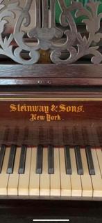 Vleugel STEINWAY & SONS antiek1876 €40.000 148jaar, Muziek en Instrumenten, Piano's, Ophalen, Gebruikt, Bruin, Hoogglans