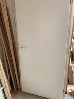 opdekdeur met kozijn, Doe-het-zelf en Verbouw, Deuren en Horren, Ophalen, 80 tot 100 cm, Binnendeur, Zo goed als nieuw