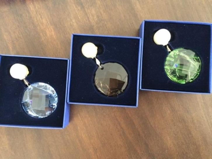 Swarovski Raamornament set van 3 stuks, Verzamelen, Swarovski, Zo goed als nieuw, Figuurtje, Ophalen of Verzenden