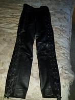 Zwarte echt leren broek dames broek, Kleding | Dames, Broeken en Pantalons, Zwart, Ophalen of Verzenden, Zo goed als nieuw, Maat 36 (S)