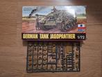 1:72 1/72 ESCI German Tank Jagdpanther + extra sprue, Hobby en Vrije tijd, Modelbouw | Auto's en Voertuigen, Overige merken, Ophalen of Verzenden
