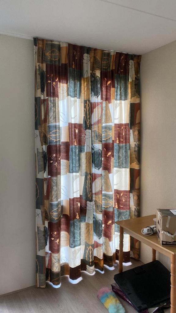 Zgan vitrage en overgordijnen. Zie foto's., Huis en Inrichting, Stoffering | Gordijnen en Lamellen, Zo goed als nieuw, 200 cm of meer