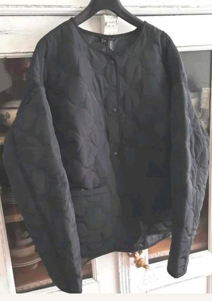 Zwart licht gewatteerd doorgestikt jasje van Rainbow mt 50, Kleding | Dames, Grote Maten, Nieuw, Jasje of Colbert, Zwart, Verzenden
