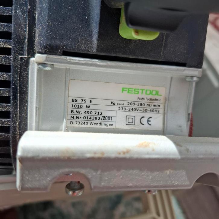Festool BS 75 E Bandschuurmachine, Doe-het-zelf en Verbouw, Gereedschap | Zaagmachines, Gebruikt, Overige typen, 600 tot 1200 watt