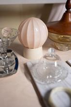 Thabur roze Plafondlamp, Gebruikt, Vintage, Ophalen of Verzenden, Glas