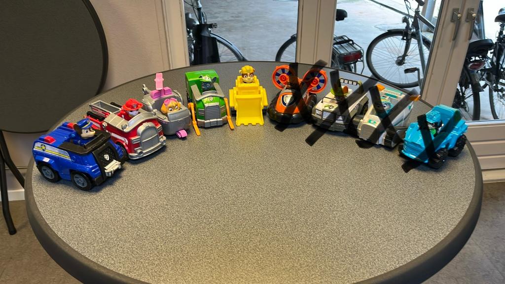 Diverse Paw Patrol auto’s, Kinderen en Baby's, Speelgoed | Actiefiguren, Ophalen of Verzenden, Gebruikt