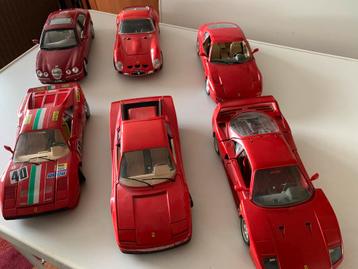 Verzameling van 6 model auto’s 1:18 beschikbaar voor biedingen