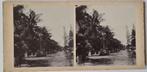 stereofoto straat Nederlands-Indië 1910/20's, Gebruikt, Verzenden, Foto, Voor 1940
