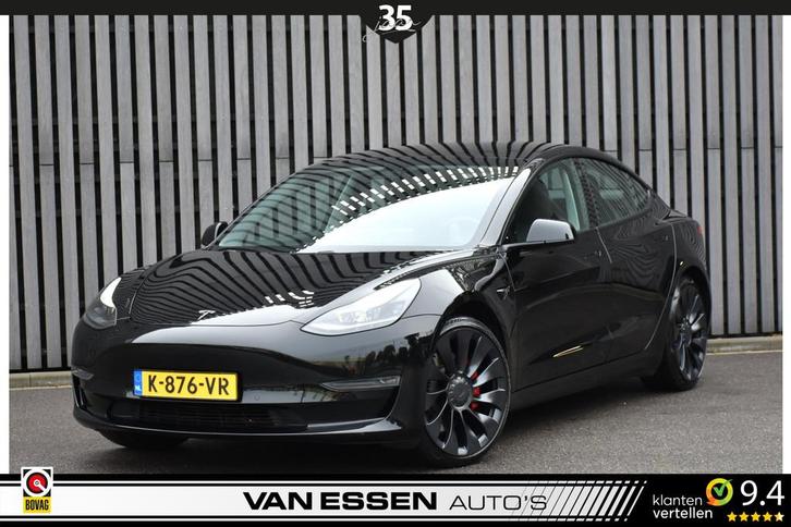 Tesla Model 3 Performance AWD 75 kWh Pano 360-Camera AutoPil, Auto's, Tesla, Bedrijf, Te koop, Model 3, 4x4, ABS, Airbags, Airconditioning