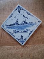 Wandtegel Hr.Ms. Friesland, Verzamelen, Militaria | Algemeen, Ophalen, Marine, Nederland, Kunstobject