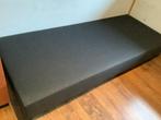 Boxspring Premium zwart stof zonder hoofdbord 80x200 cm, Huis en Inrichting, Ophalen, Eenpersoons, Zwart, Zo goed als nieuw