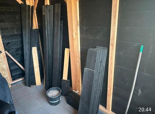Restpartij Zweeds rabat + gewone planken, Doe-het-zelf en Verbouw, Hout en Planken, Nieuw, Plank, Overige houtsoorten, Minder dan 200 cm