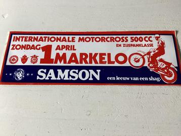 Sticker Internationale Motorcross 500cc Markelo (Samson) beschikbaar voor biedingen