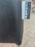 4 leren eetkamerstoelen van Framati Design, Ophalen of Verzenden, Gebruikt, Zwart, Vier