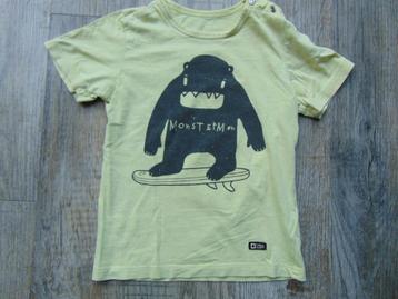 Tumble 'n Dry T-shirt geel monster maat 92 shirt korte mouw beschikbaar voor biedingen