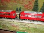 Märklin 3016 en 4018 de rode dieselbusjes DB 800 en 800 B, Hobby en Vrije tijd, Modeltreinen | H0, Wisselstroom, Gebruikt, Locomotief