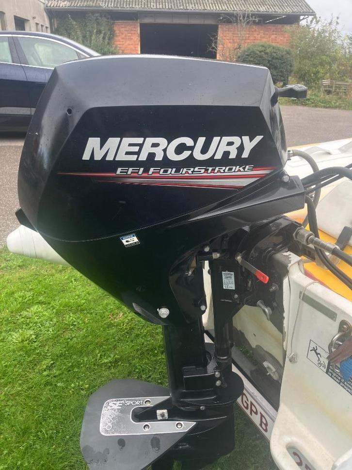 Mercury 15 pk efi, Watersport en Boten, Buiten- en Binnenboordmotoren, Zo goed als nieuw, Benzine, Buitenboordmotor, 10 tot 30 pk