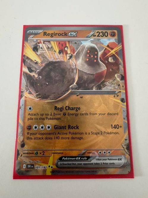 Regirock ex 101/182, Hobby en Vrije tijd, Verzamelkaartspellen | Pokémon, Zo goed als nieuw, Losse kaart, Ophalen of Verzenden