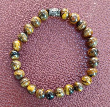 Tijgeroog kralen armband beschikbaar voor biedingen