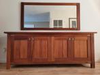 Hans Daalder dressoir 4 deurs met bijhorende spiegel !, Ophalen, Met deur(en), Zo goed als nieuw, 200 cm of meer