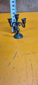 Tinnen miniatuur kandelaar, Ophalen of Verzenden