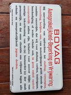 Bovag emaille bord langcat bussum, Ophalen, Gebruikt, Reclamebord