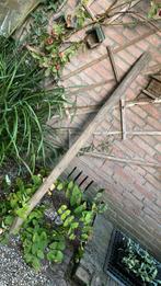 Houten Piketpalen piket palen dik lang rond donker bruin, Gebruikt, Ophalen of Verzenden, Minder dan 25 cm, Hout