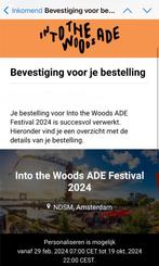 Into the woods ADE 2024 - 4 tickets, Drie personen of meer