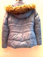 Blauw puffer dames jack met capuchon, jas maat L, Blauw, Maat 42/44 (L), Ophalen of Verzenden, Zo goed als nieuw