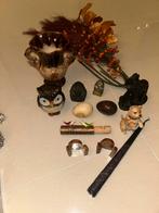 Decoratie verschillende beeldjes hoorn farao piramide vaas, Ophalen