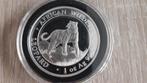 Zilveren ounce Somalie,  Leopard  2022., Ophalen of Verzenden, Zilver