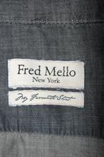 FRED MELLO jeanslook overhemd, shirt, grijs/zwart, Mt. L, Kleding | Heren, Overhemden, Grijs, Halswijdte 41/42 (L), Fred Mello