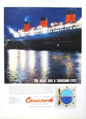 3 Engelse reclames uit 1961 - cruises toerism reizen reis beschikbaar voor biedingen