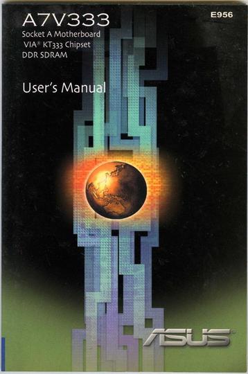 Asus A7V333 motherboard user's manual beschikbaar voor biedingen
