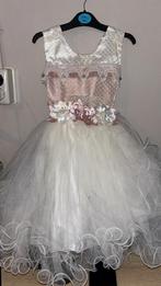 Meisjes jurk, Kleding | Dames, Trouwkleding en Trouwaccessoires, Ophalen of Verzenden, Zo goed als nieuw, Wit, Bruidsmeisjeskleding