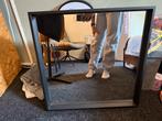 NISSEDAL ikea spiegel zwart 65x65, Ophalen, Vierkant, Zo goed als nieuw, Minder dan 100 cm
