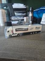 731 scania 143-500 met transmess oplegger, Ophalen of Verzenden, Zo goed als nieuw, Bus of Vrachtwagen, Herpa