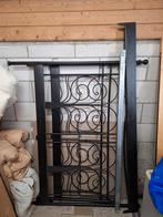 Bed metaal zwart ikea sierlijk 160 x 200, Ophalen, Gebruikt, Zwart, Tweepersoons