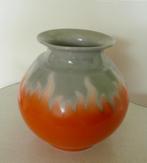 Mosa Maastricht Art Deco vaas vintage oranje, Ophalen of Verzenden