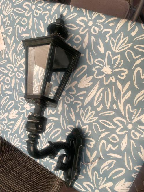 Klassieke Wandlantaarn Buitenlamp gietijzer., Tuin en Terras, Buitenverlichting, Gebruikt, Wandlamp, Overige materialen, 50 tot 250 watt