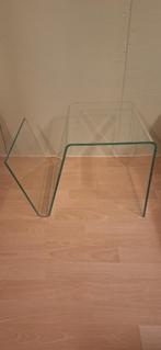 Plexiglas bijzettafel, Huis en Inrichting, Tafels | Bijzettafels, Ophalen, Minder dan 45 cm, Zo goed als nieuw, Modern