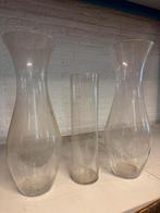 Grote glazen vazen XL 3 stuk glas, Ophalen, Overige kleuren, Nieuw, Glas