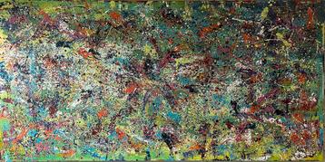 Valera - Kleurrijke abstract- Handgeschilderd- Uniek- XXXL beschikbaar voor biedingen