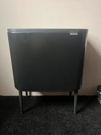 Brabantia prullenbak zwart, Ophalen, Gebruikt, 50 tot 75 cm, Metaal